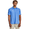 Under Armour Men's Carolina Blue/White Team Tipped Polo