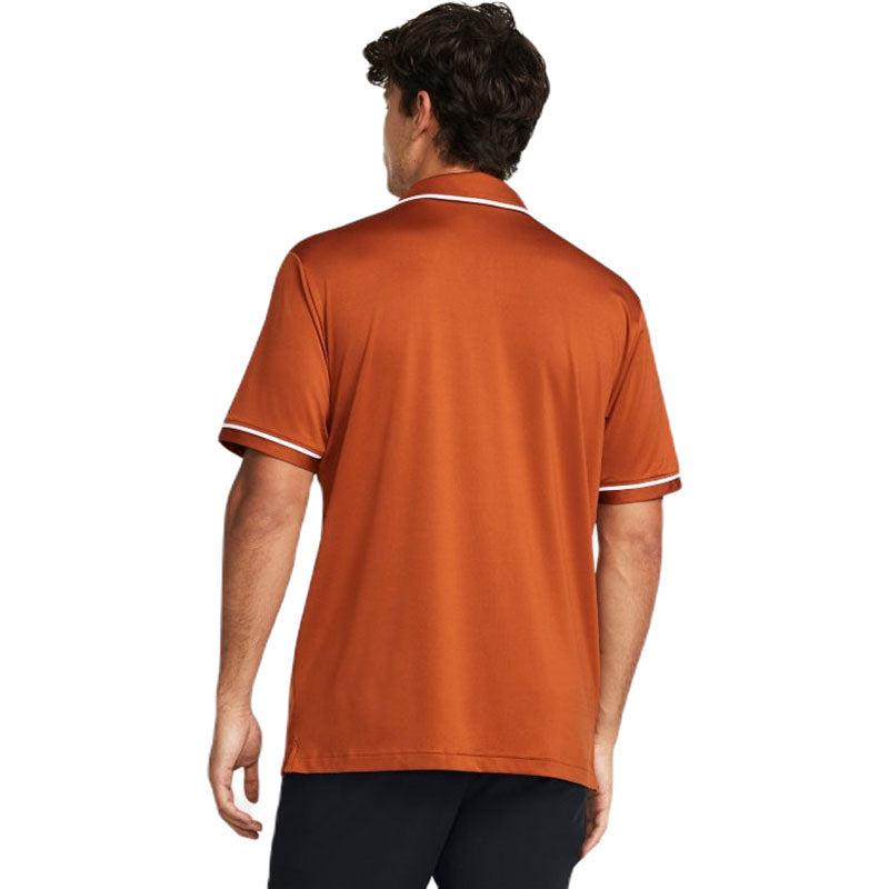 Under Armour Men's Texas Orange/White Team Tipped Polo