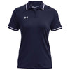 Under Armour Women's Midnight Navy/White Team Tipped Polo