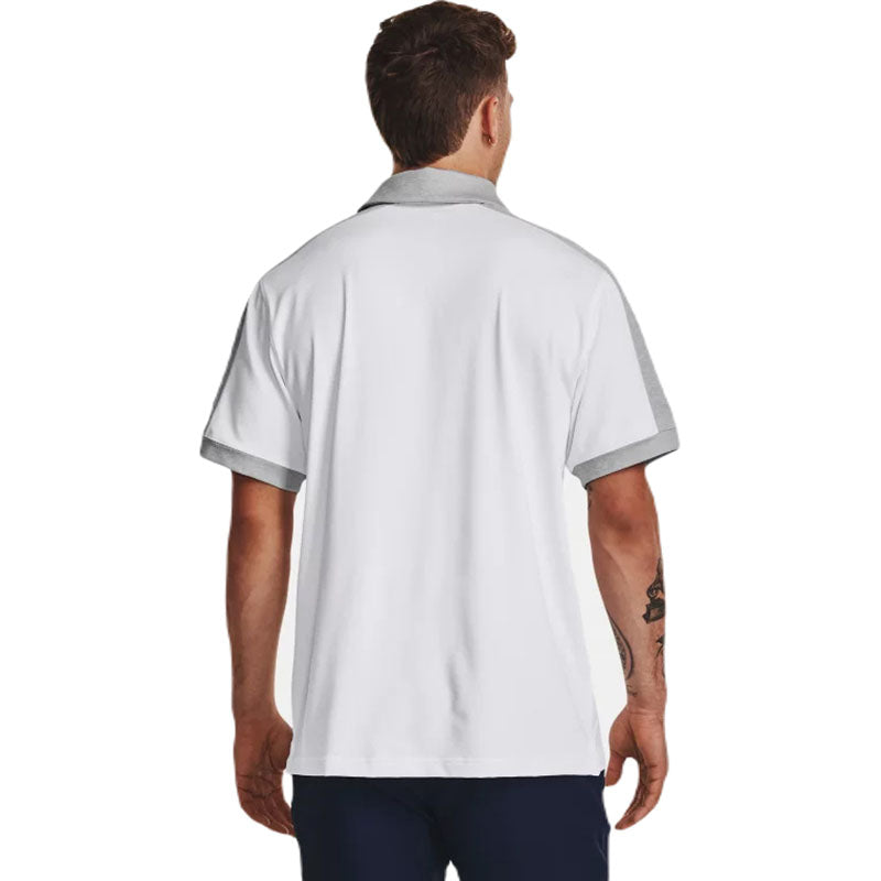 Under Armour Men's White/Mod Grey Trophy Polo