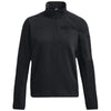 Under Armour Women's Black Tactical Rival Job Fleece Quarter Zip