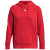 Under Armour Women's Red/White Rival Fleece Hoodie