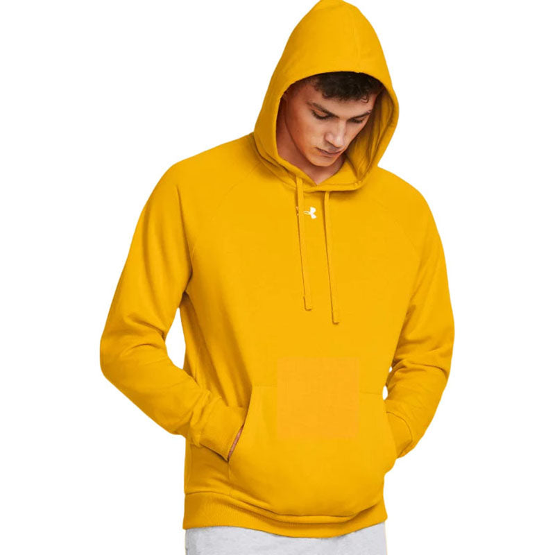 Under Armour Men's Steeltown Gold/White Rival Fleece Hoodie