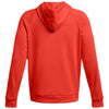 Under Armour Men's Dark Orange/White Rival Fleece Hoodie