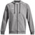 Under Armour Men's Castlerock Light Heather/White Rival Fleece Full Zip Hoodie