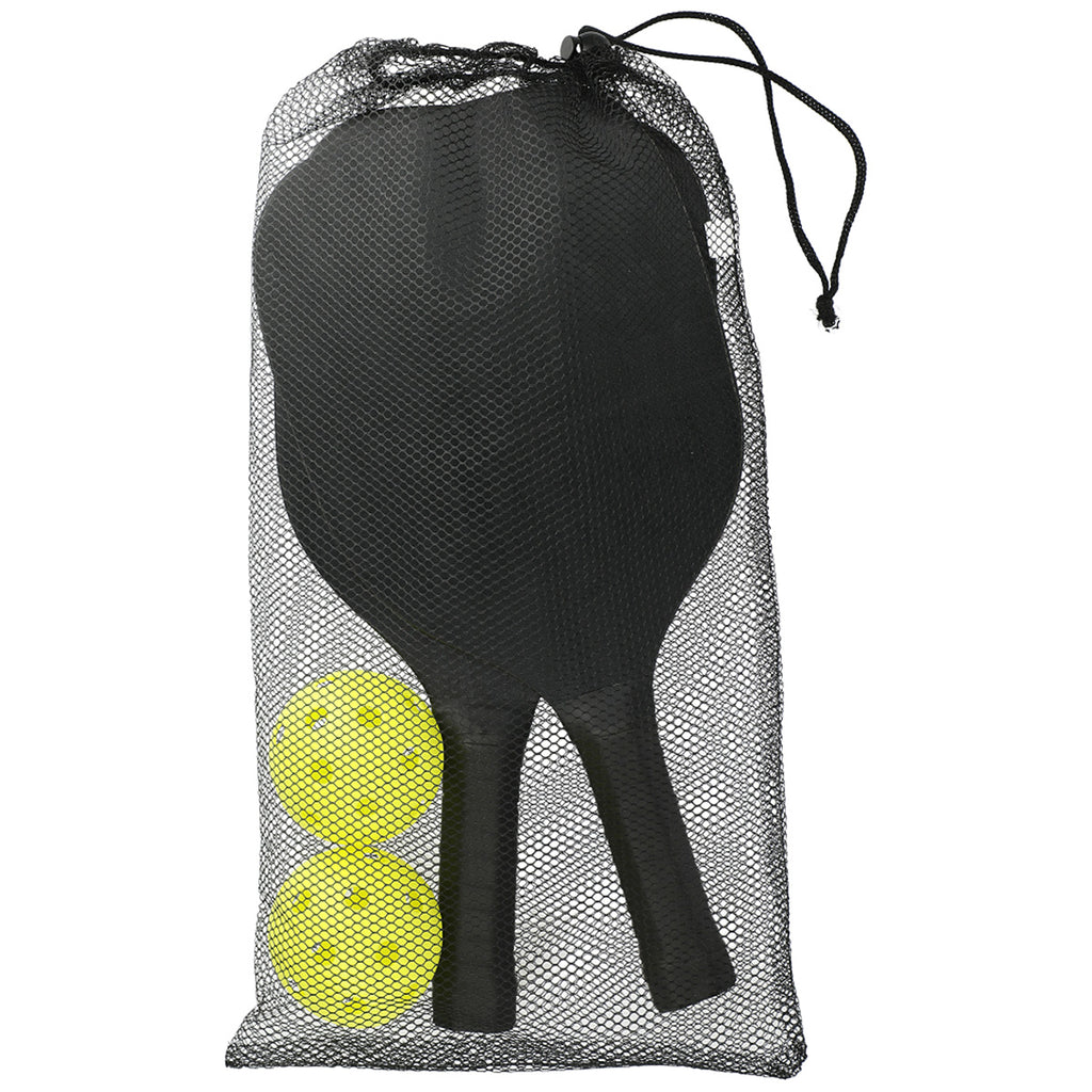 Leeds Black Pickleball Paddle and Ball Set