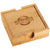 Leed's Natural Bamboo Coaster Set