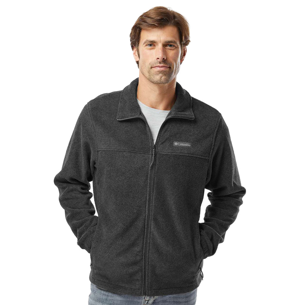 Columbia Men's Charcoal Heather Steens Mountain Full-Zip Fleece