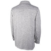 Charles River Men's Light Grey Heathered Fleece Snap Shacket