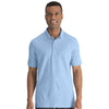 Edwards Men's Blue Soft Touch Pique Polo