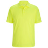 Edwards Men's High Visibility Lime Mini-Pique Snag-Proof Polo