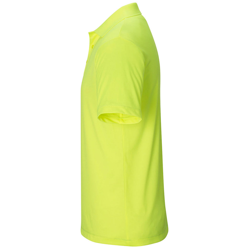 Edwards Men's High Visibility Lime Mini-Pique Snag-Proof Polo