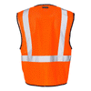 ML Kishigo Men's Orange Class 2 Economy Vest with Zippered Front