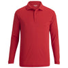 Edwards Men's Red Mini Pique Snag Proof Polo