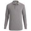 Edwards Men's Cool Grey Mini Pique Snag Proof Polo