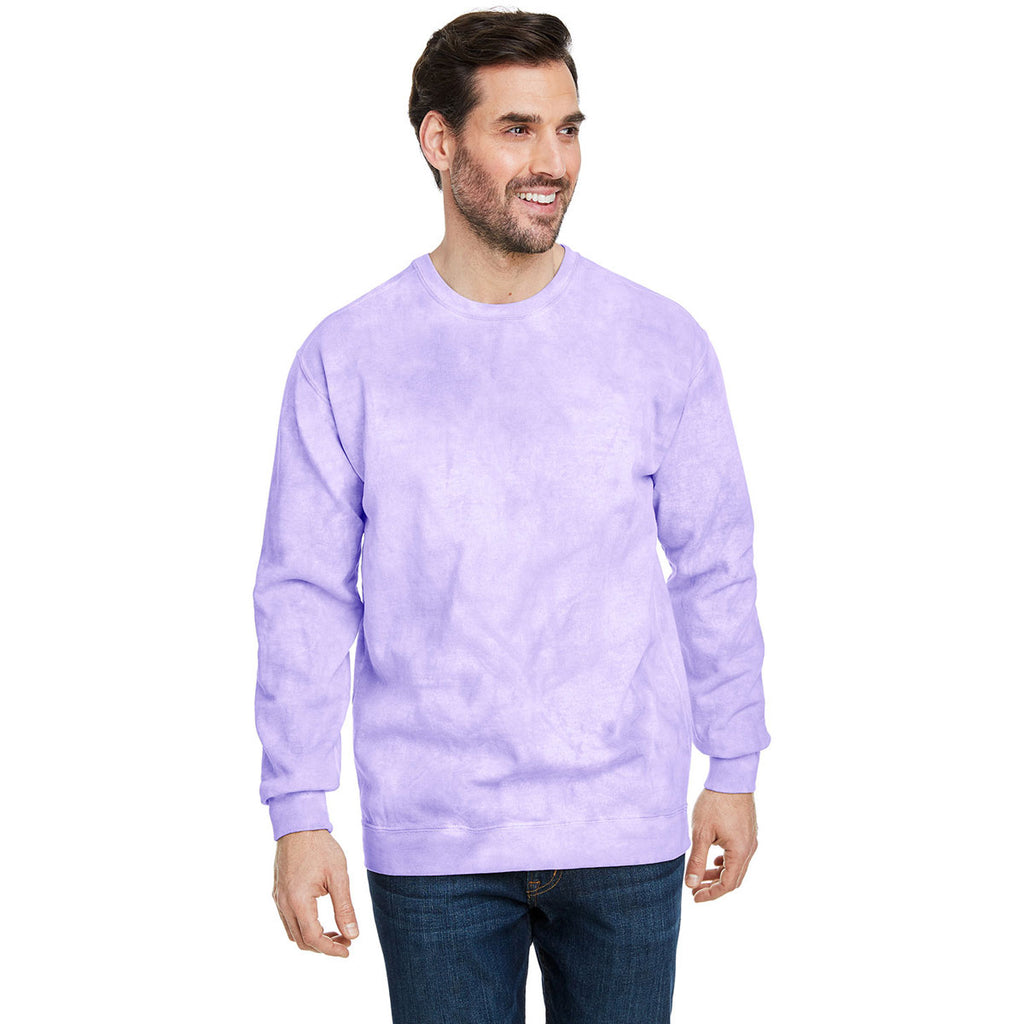 Comfort Colors Men's Amethyst Color Blast Crewneck Sweatshirt