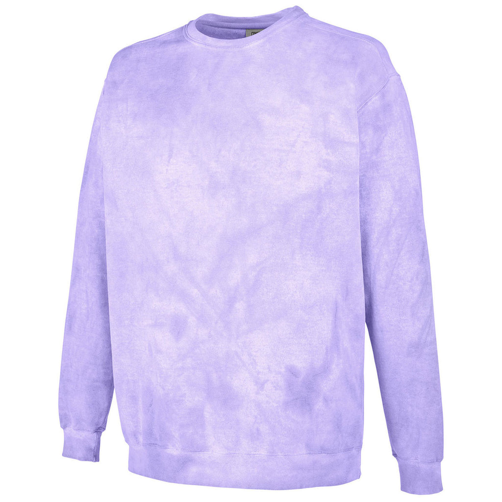 Comfort Colors Men's Amethyst Color Blast Crewneck Sweatshirt