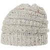 Richardson Heather Oatmeal Speckled Knit Beanie