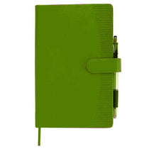 Good Value Lime Striped Edge Journal