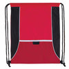 Good Value Red Center Lane Drawstring Backpack