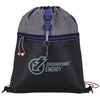 BIC Black/Royal Stand Alone Drawstring Backpack