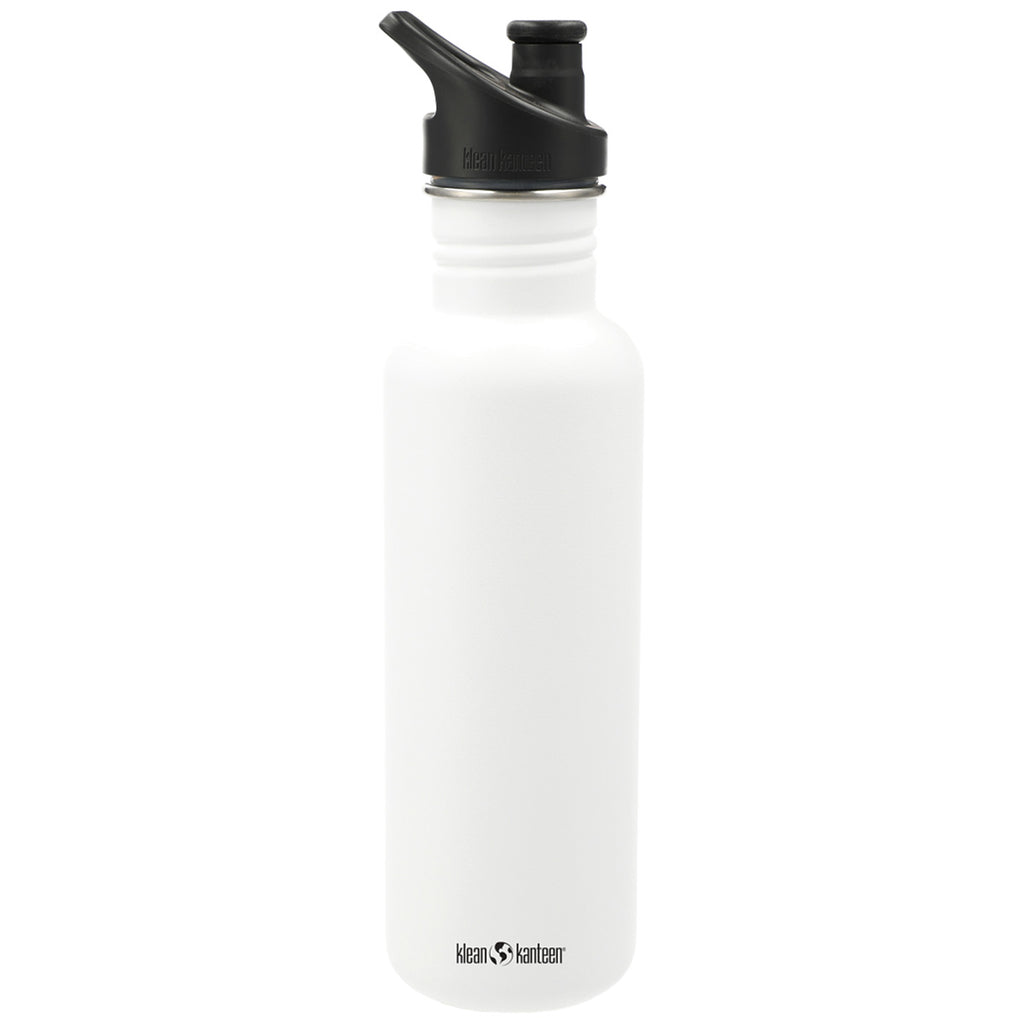 Klean Kanteen White Eco Classic 27oz - Sport Cap