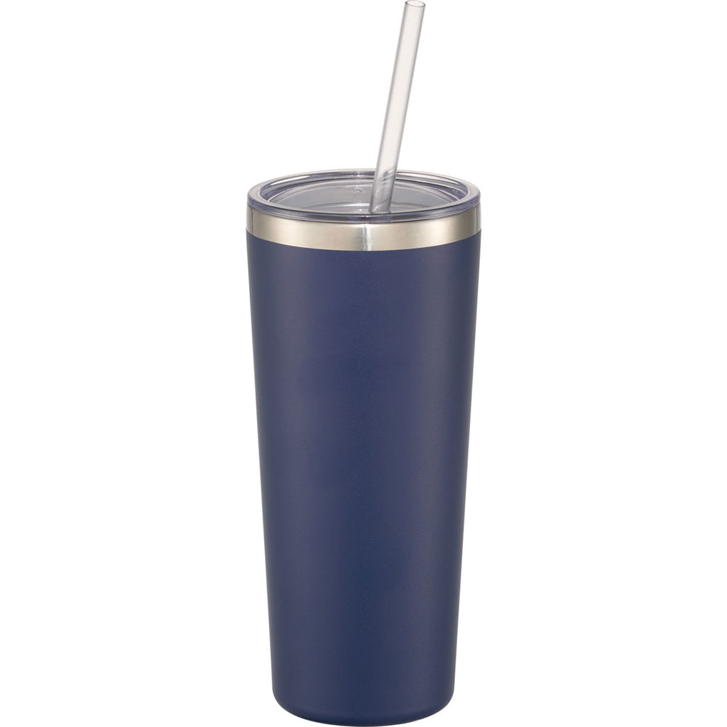 Leeds Navy Thor Copper Vacuum Insulated Tumbler 22oz