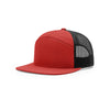 Richardson Red/Black Mesh Back Split 7 Panel Trucker Hat