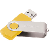 Leed's Yellow Rotate Flash Drive 8GB