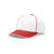 Richardson White/Red On-Field Combination Pulse SportMesh R-Flex Cap