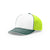 Richardson White/Neon Yellow/Dark Green On-Field Tri-Color Pulse SportMesh R-Flex Cap