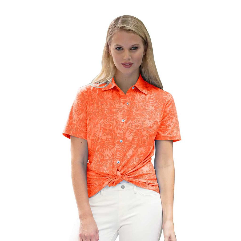 Vansport Women's Sunset Orange Pro Maui Shirt