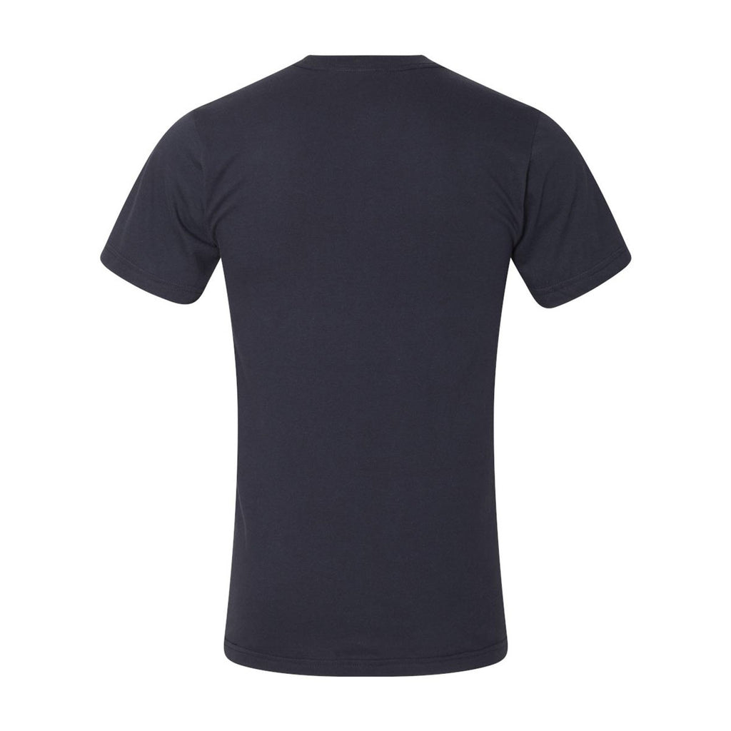 American Apparel Unisex Navy Fine Jersey Short Sleeve T-Shirt