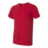 American Apparel Unisex Red Fine Jersey Short Sleeve T-Shirt