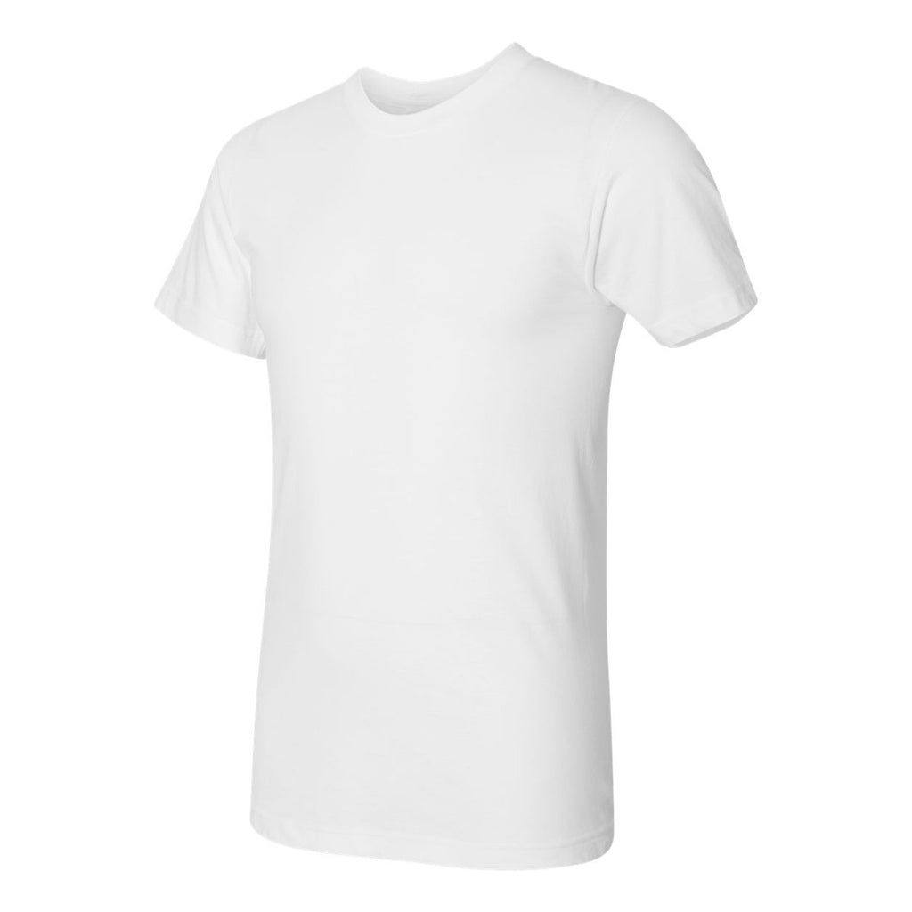 American Apparel Unisex White Fine Jersey Short Sleeve T-Shirt