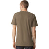 American Apparel Men's Heather Army CVC Henley Tee