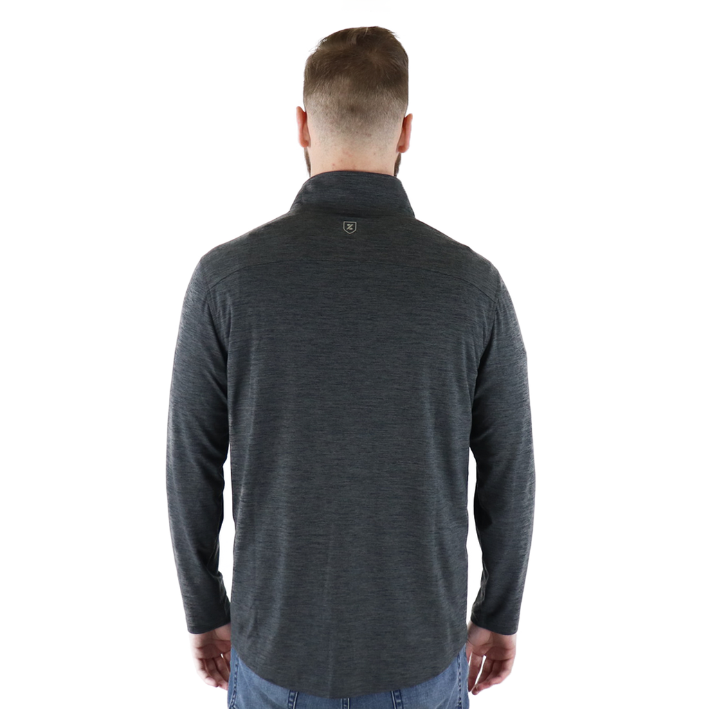 48-Hour Zusa Men's Charcoal Heather Brisk Quarter Zip