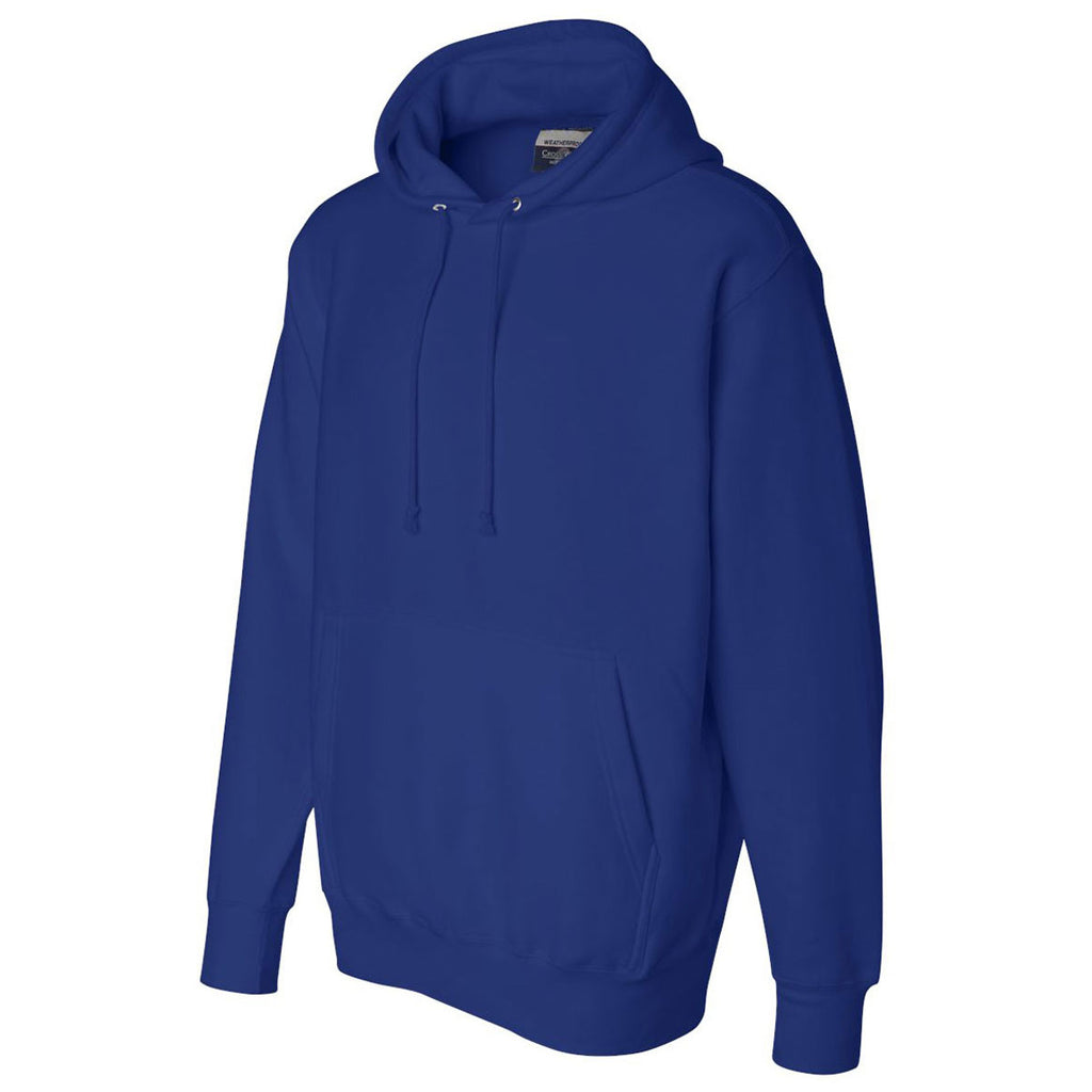 Weatherproof Men's Royal Cross Weave Hooded Sweatshirt