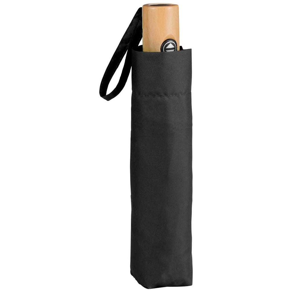 Stromberg Black 42" Recycled PET Auto Open/Close Folding Umbrella