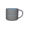 ETS Grey Monaco Ceramic Mug with Sky Blue - 16oz