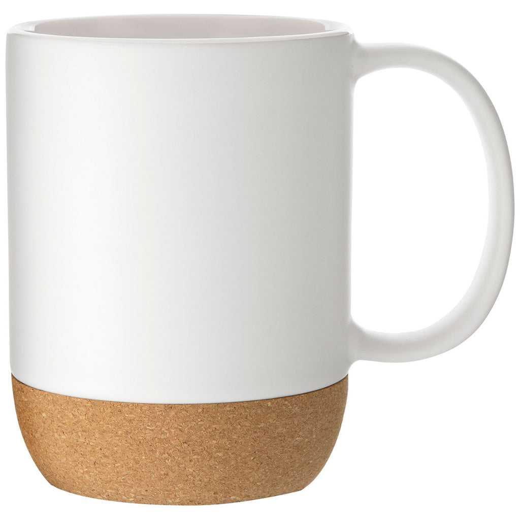 ETS White 13 oz Beck Cork Base Mug