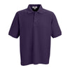 Vantage Men's Purple Soft-Blend Double-Tuck Pique Polo