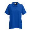 Vantage Women's Royal Soft-Blend Double-Tuck Pique Polo