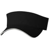 Sportsman Black/White Sandwich Visor