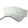 Sportsman White/Black Sandwich Visor