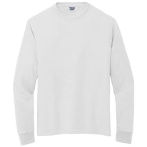 Jerzees Unisex White Dri-Power 100% Polyester Long Sleeve T-Shirt