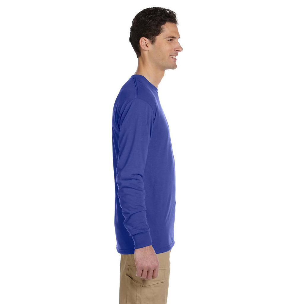 Jerzees Men's Royal 5.3 Oz Dri-Power Sport Long-Sleeve T-Shirt