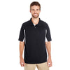 Holloway Men's Black/White Avenger Short-Sleeve Polo