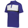 Holloway Men's Purple/White Prism Bold Polo