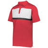 Holloway Men's Scarlet/White Prism Bold Polo